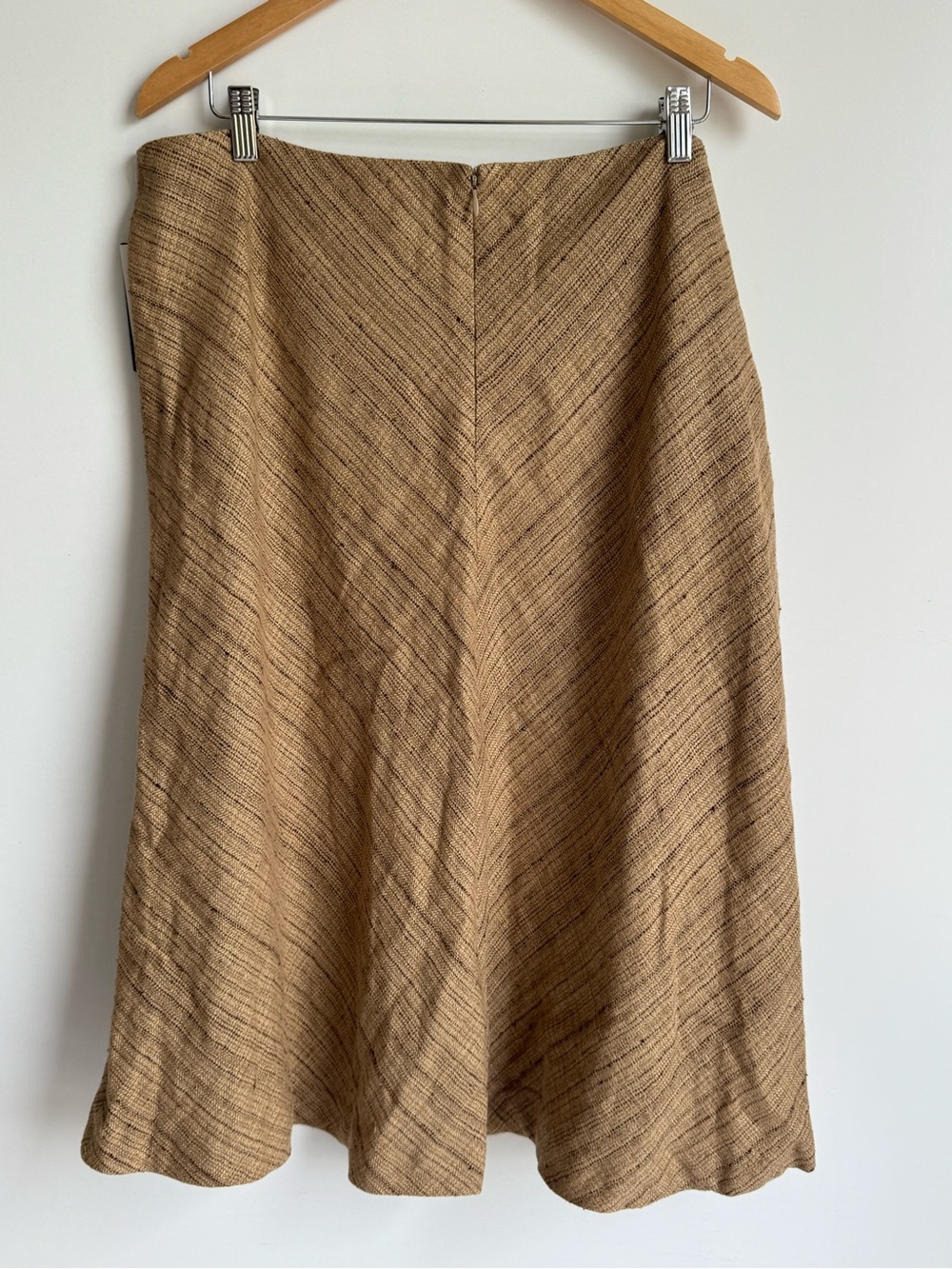 Lauren Ralph Lauren Herringbone Linen Blend Tweed Skirt women 18 Aline luxury - Picture 7 of 13